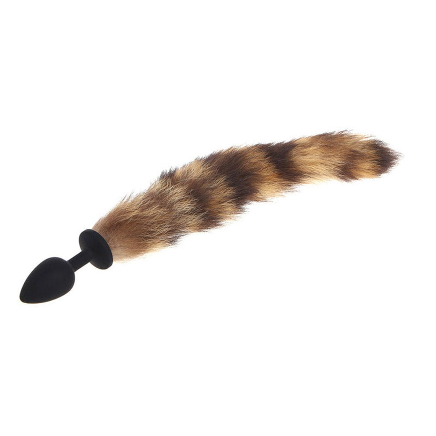 15' Silicone Brown Fox Tail Plug