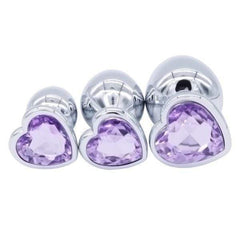 Jeweled Princess Plug 3pc Set