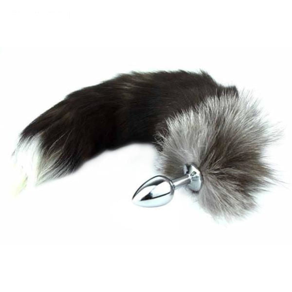 3 Sizes Stainless Steel Brown Fox Tail