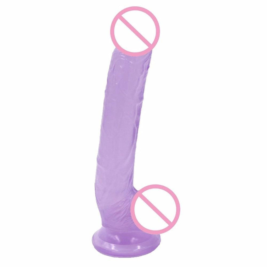 Realistic Purple Large Dildo With Suction Cup