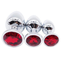 Jeweled Princess Plug 3 Piece Set