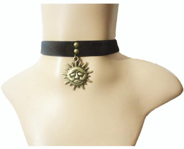 Sisandsis Dress Velvet Choker Collar