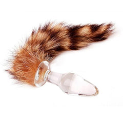 Glass Raccoon Anal Plug, 11'