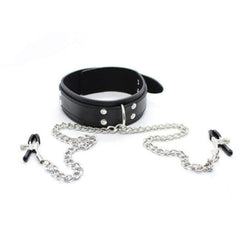 Sisandsis Dress Collar With Nipple Clamps