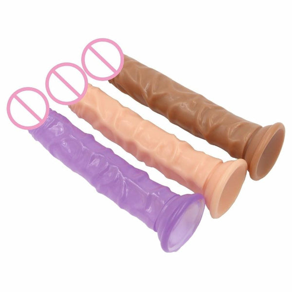 Flexible Jelly 9 Inch Dildo With Suction Cup