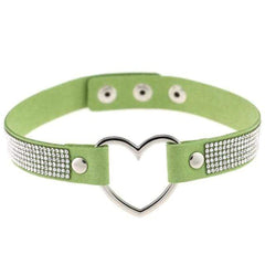 Velvety Rhinestone Choke Collar for Humans