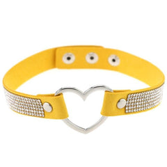 Velvety Rhinestone Choke Collar for Humans