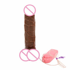 Erotic 7 Inch Brown Rotating Dildo