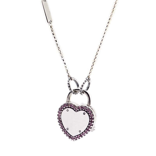 Hearty Lock Pendant Necklace