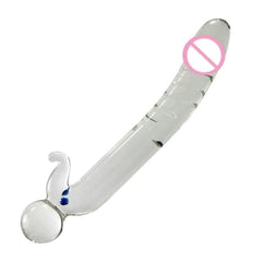 Masturbation Stick 7 Inch Curved Glass Dildo