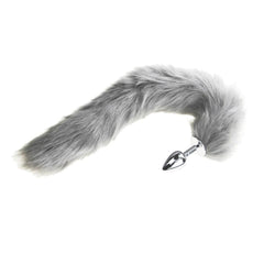 Sisandsis Dress Gray Cat Tail Butt Plug 16 Inches Long