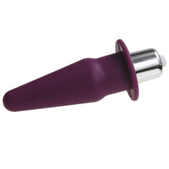 Vibrating Silicone Jelly Butt Plug | Mini Cone-Shaped