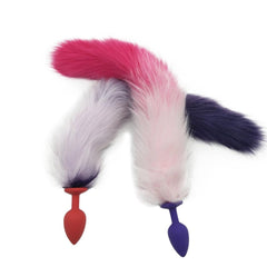 Colorful Random Silicone Tail Butt Plug 15.75 Inches Long