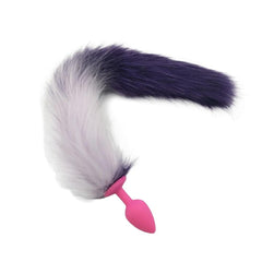 Colorful Random Silicone Tail Butt Plug 15.75 Inches Long