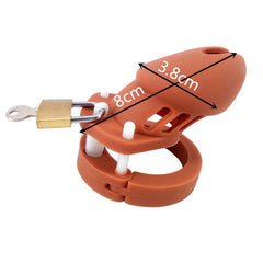 Brown Chastity Ring Dildo