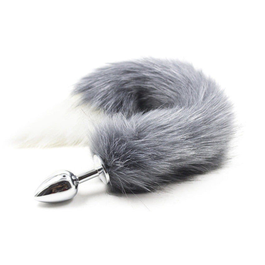 10' Stainless Steel Gray Fox Tail Plug