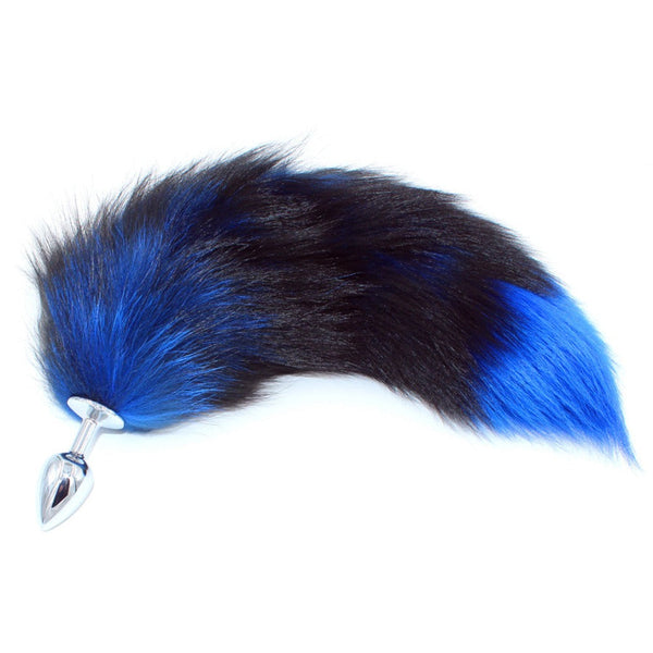 16' Stainless Steel Black Blue Faux Tail Plug