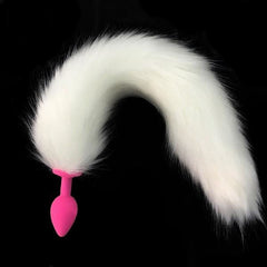 17' Silicone Gray Cat Tail Plug