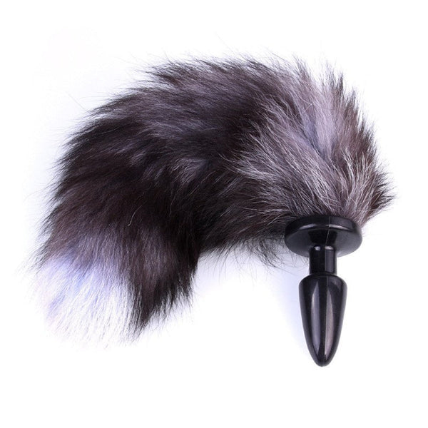 13' Silicone Black Faux Tail Plug