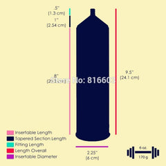 Plastic Replacement Penis Pump Cylinder