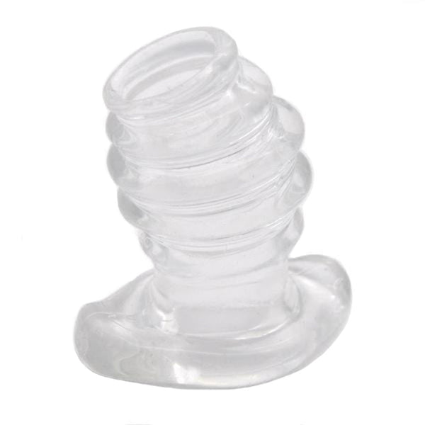 Ribbed Silicone Tunnel Butt Plug