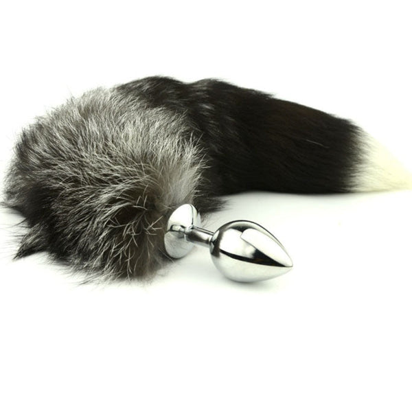 14' Stainless Steel Black Fox Tail Plug