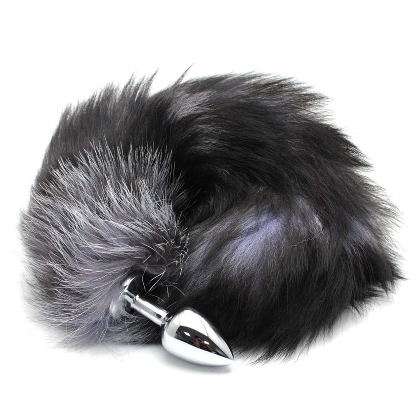 16' Stainless Steel Black & White Faux Tail Plug