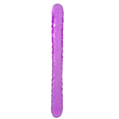 Purple Dildo Ribbed Double Ended 13 Inch