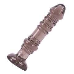 Threaded Silicone Jelly 5 Inch Anal Dildo