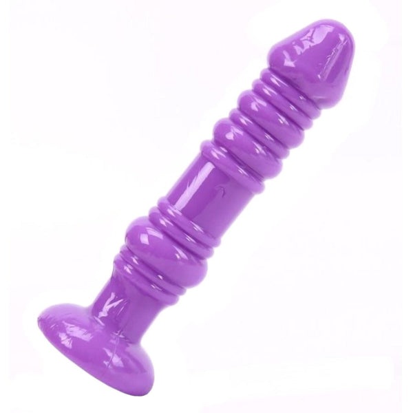 Threaded Silicone Jelly 5 Inch Anal Dildo