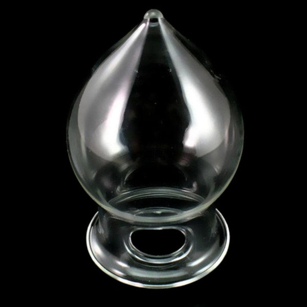 Large Glass Butt Plug | Big Tit-Shaped Glass Butt Plug 4.76 Inches Long