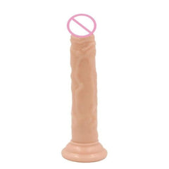 Flexible Thin Silicone Dildo With Suction Cup