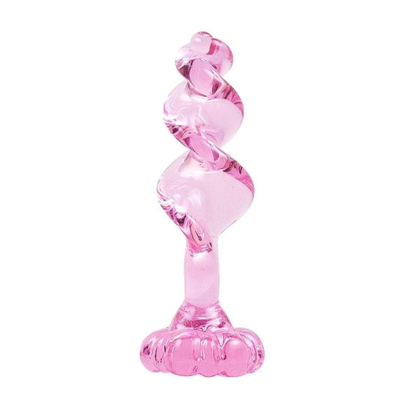 Pink Sisandsis Dress Glass Butt Plug 4.33 Inches Long