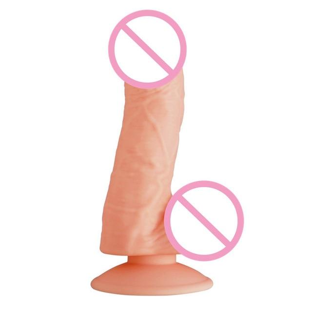 Pure Silicone 7 Inch Realistic Suction Cup Dildo