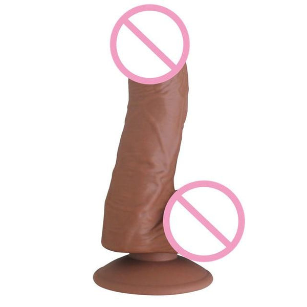 Pure Silicone 7 Inch Realistic Suction Cup Dildo