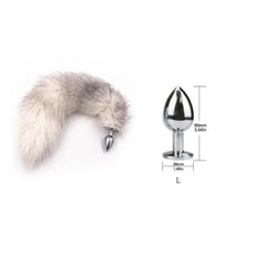 Realistic Animal Metallic Tail Butt Plug