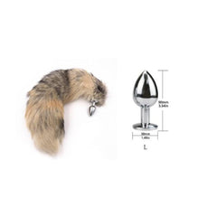 Realistic Animal Metallic Tail Butt Plug