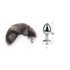 Realistic Animal Metallic Tail Butt Plug