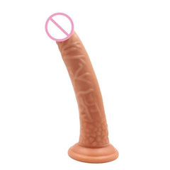 Colored Long Thin Dildo With Suction Cup