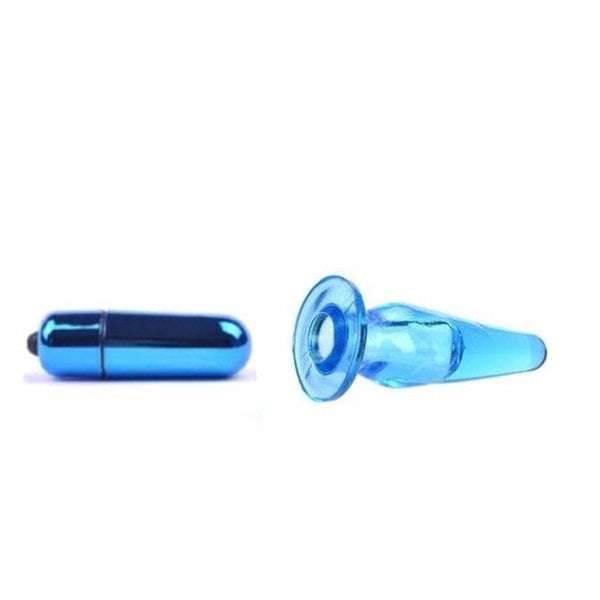 Finger G-Spot Silicone Vibrating Butt Plug 2.36 Inches Long