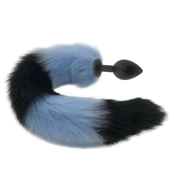 Mythical Blue Wolf Tail Butt Plug 2.76 to 3.54 Inches Long