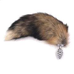 Faux Brown Fur Tail Butt Plug