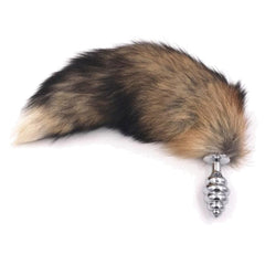 Faux Brown Fur Tail Butt Plug