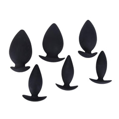 Convex-Shaped Silicone Butt Plug 3.7 to 4.72 Inches Long