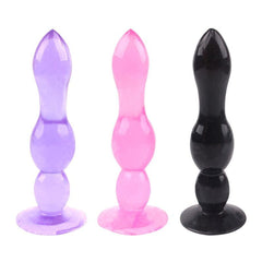 Soft and Waterproof Suction Cup Butt Plug 4.92 Inches Long