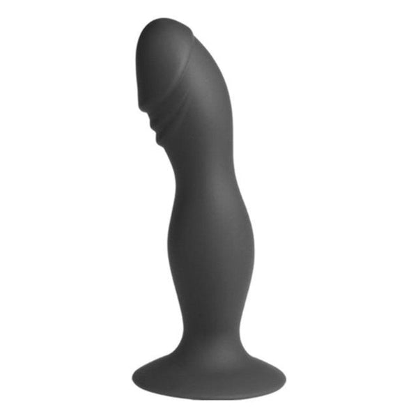 Long Curvy Cock Vibrating Butt Plug 5.91 Inches Long