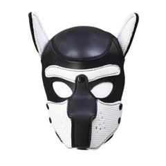 Puppy Pet Play Leather Hood Mask