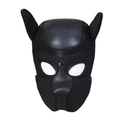 Puppy Pet Play Leather Hood Mask