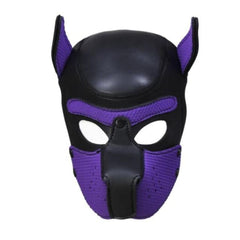 Puppy Pet Play Leather Hood Mask