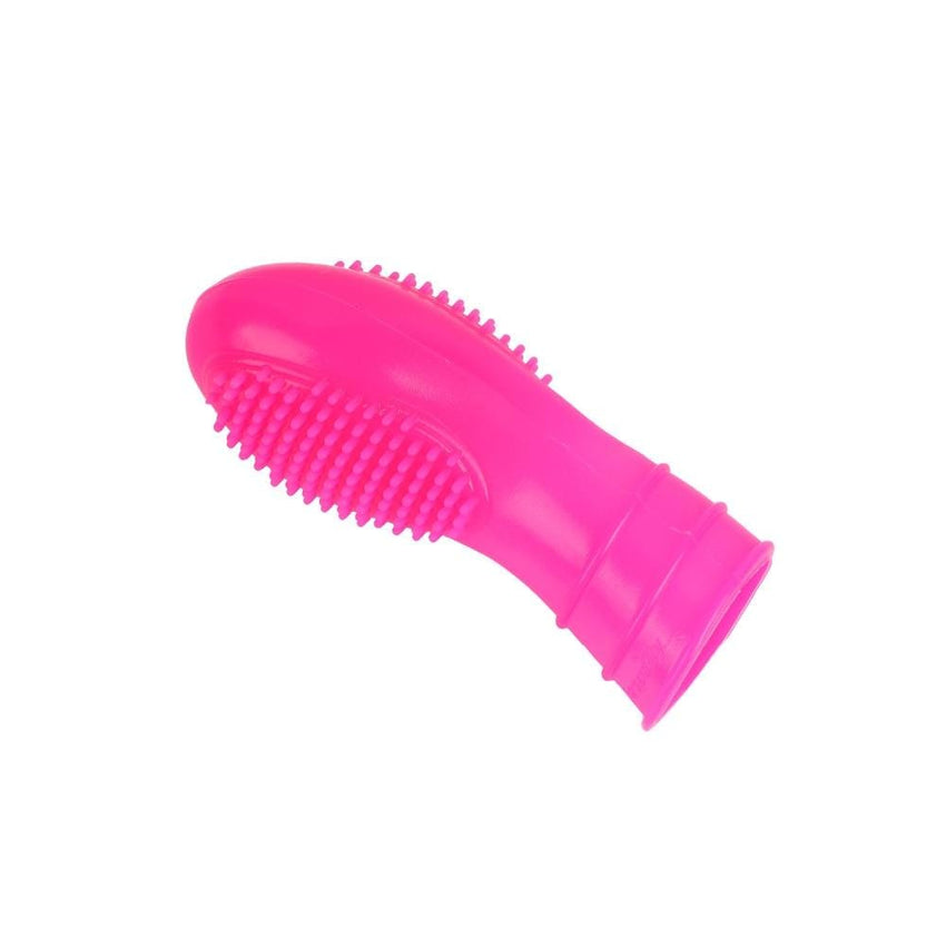 Pink Silicone Finger Sleeve Anal Toy